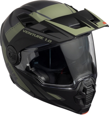 Flip-up helmet iXS X15903-M37-XL VENTURE 1.0 X15903 black-anthracite-olive XL