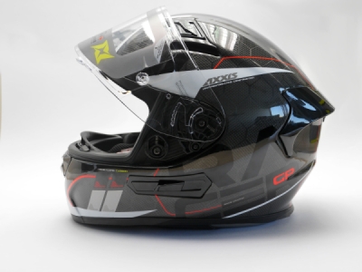 Integrální helma AXXIS 42327140028 RACER GP CARBON SV spike a0 lesklá perleťová bílá XXL (42327140008)