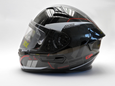Integrální helma AXXIS 42327140028 RACER GP CARBON SV spike a0 lesklá perleťová bílá XXL (42327140008)