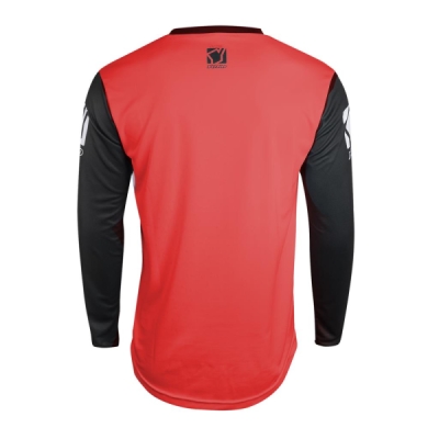 Motokrosový dres YOKO 66-176605-S SCRAMBLE černý / červený S (1.66-176605-S)