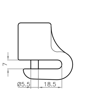 Zámek LUMA ENDURO 74 D DIB7401RLUM žlutá