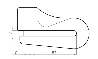 Zámek LUMA ENDURO 73 D DIB7301RLUM žlutá