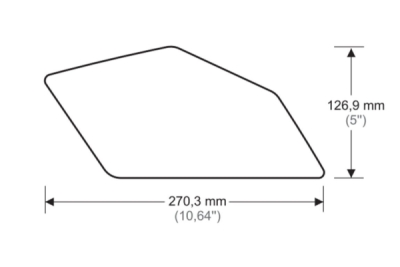 Boční chrániče nádrže PUIG ANTI-SLIP 20061N černý