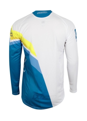 Motokrosový dres YOKO 66-196602-S VIILEE bílý / modrý / žlutý S (1.66-196602-S)