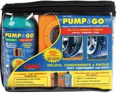 Oprava pneu SET - gel s kompresorem