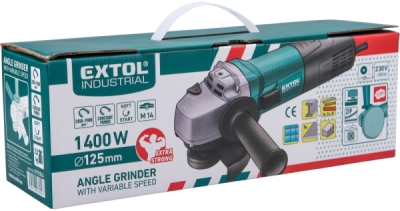 Bruska úhlová s regulací rychlosti, 125mm, 1400W EXTOL INDUSTRIAL