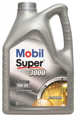 Motorový olej Mobil 5W-20 Super 3000 Formula F, 5L
