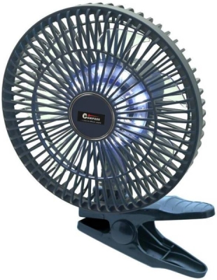 Compass ventilátor SILENT 210mm AKU nabíjecí 2000mAh s osvětlením klips