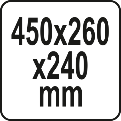 Box na nářadí plastový s organizérem 450x260x240mm Yato YT-09183