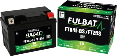 Továrně aktivovaná motocyklová baterie FULBAT 550671 FTX4L-BS / FTZ5S SLA (YTX4L-BS / YTZ5S SLA) (700.550671)
