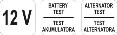 Yato Tester autobaterií LED