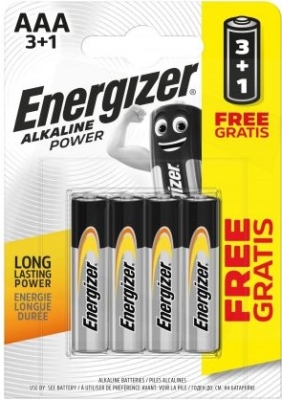 Energizer Alkaline Power mikrotužkové AAA LR03 (3+1)