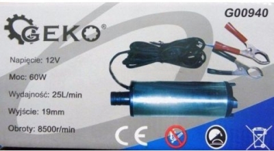Mini čerpadlo na naftu 12V, 25l/min GEKO G00940