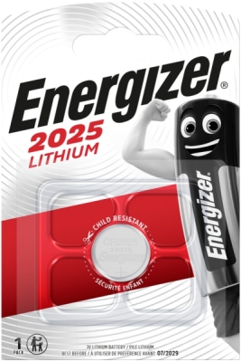 Energizer Lithium knoflíková baterie CR2025 (1ks)