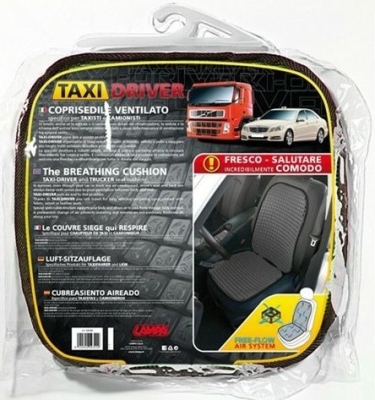 Potah sedadla větrací černý TAXI-DRIVER, 1ks