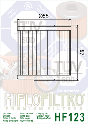 Olejový filtr HIFLOFILTRO HF123