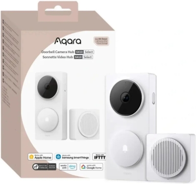 AQARA Doorbell Camera Hub G410 Select (CH-C09DW), Bílý - inteligentní videozvonek s hubem