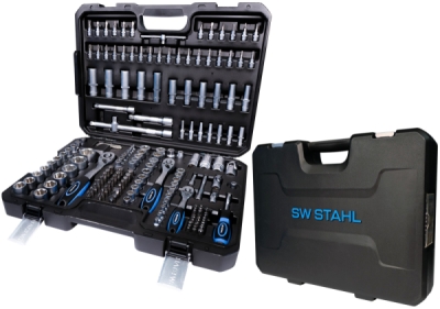 Sada nástrčných klíčů 1/4", 3/8", 1/2", 184 kusů SW STAHL