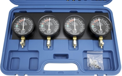 QUATROS Tester na synchronizaci karburátorů, vakuometry + redukce QS30504