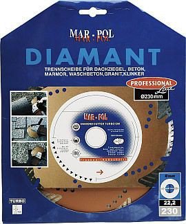 Řezný diamantový kotouč 230mm (oranžový) M08725