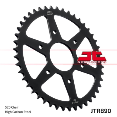 Řetězová rozeta JT JTR 890-45ZBK 45 zubů, 520 Černý zinek