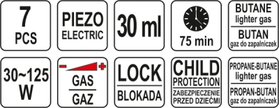 Yato Pájka plynová 3v1, 30-70W,30ML