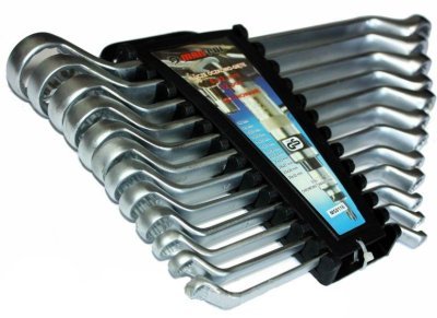 Klíče očkové zahnuté, sada 12ks, 6-32mm MAR-POL M58116