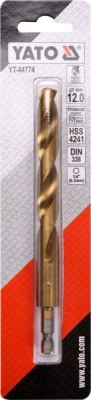 Vrták na kov TITAN 1/4" 12mm Yato YT-44774