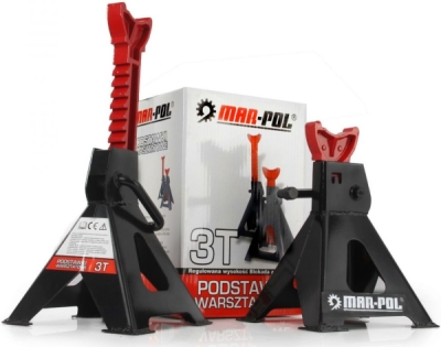 Staviteľná podpera pod karosériu 3t (1 pár) s poistkou MAR-POL M80102