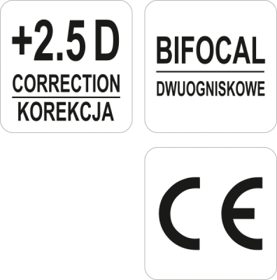 Ochranné brýle Polykarbonát zvětšující YATO