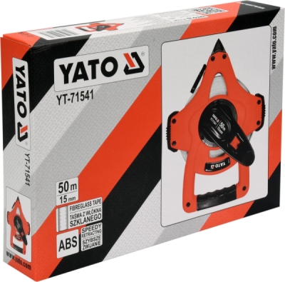 Pásmo měřící, skleněné vlákno, 50m, 15mm Yato YT-71541
