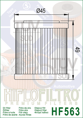 Olejový filtr HIFLOFILTRO HF563