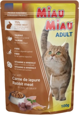 Miau Miau Cat králičí, kapsa 100 g