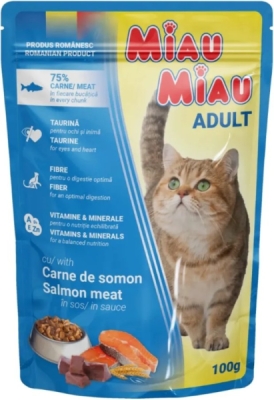 Miau Miau Cat losos, kapsa 100 g