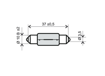 Lamp RMS 246510161 T11x39 12V 10W