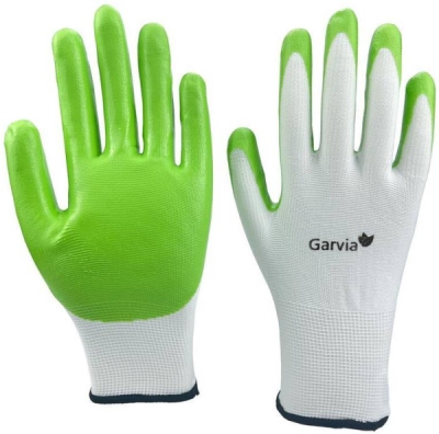 Rukavice zahradní vel. 10 NITRILE green Garvia 22008