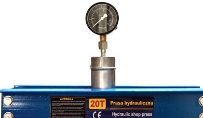 Hydraulický lis s manometrem a nožní pumpou 20t GEKO G02086