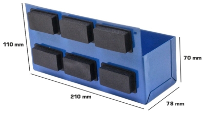 Box magnetický, plechový, nosnost 4 kg - ASTA A-MTB