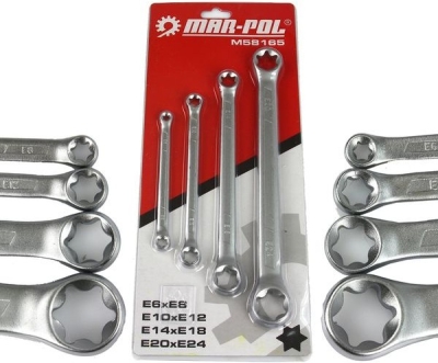 Klíče očkové Torx sada 4ks 6-24mm MAR-POL M58165