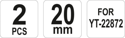 Náhradní nože pro kleště hydraulické YT-22872 20mm Yato YT-22875