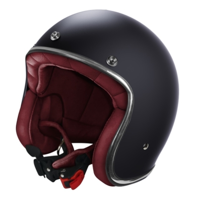 Open face helmet STORMER 408-D01-A02-08 QUARTZ matná černá S
