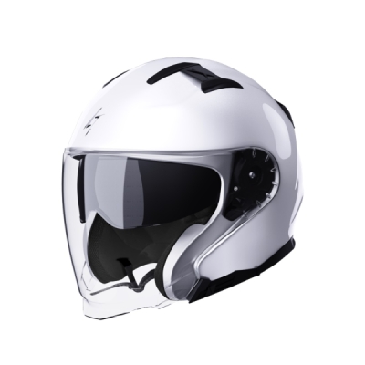 Open face helmet STORMER 408-F01-A04-08 RIVAL white pearly S