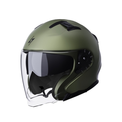 Open face helmet STORMER 408-F01-A05-08 RIVAL kaki matt S