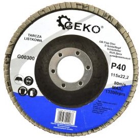 Kotouč brusný lamelový, 115mm, P40 GEKO G00300