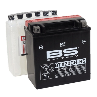 Bezúdržbová motocyklová baterie BS-BATTERY BTX20CH-BS (YTX20CH-BS)