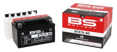 Bezúdržbová motocyklová baterie BS-BATTERY BTX7A-BS (YTX7A-BS)