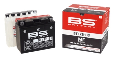 Bezúdržbová motocyklová baterie BS-BATTERY BT12B-BS (YT12B-BS)