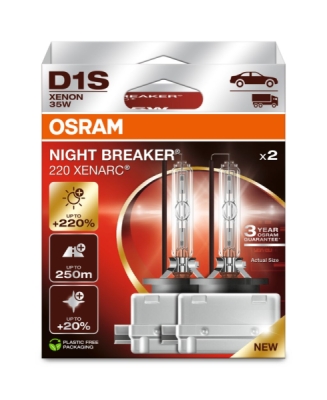 Žárovka Osram D1S, Xenarc Night Breaker Laser 66140XN2-2HB