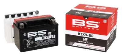 Bezúdržbová motocyklová baterie BS-BATTERY BTX9-BS (YTX9-BS)