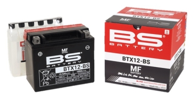 Bezúdržbová motocyklová baterie BS-BATTERY BTX12-BS (YTX12-BS)